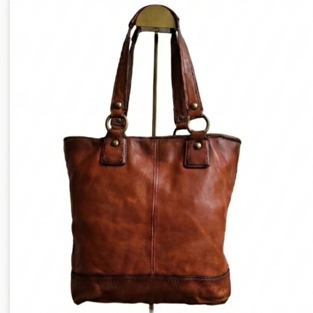 ​RARE 2007 Gigi Coach 65th Anniversary Twin Turnlock Legacy Leather Cognac Tote - Picture 7 of 15